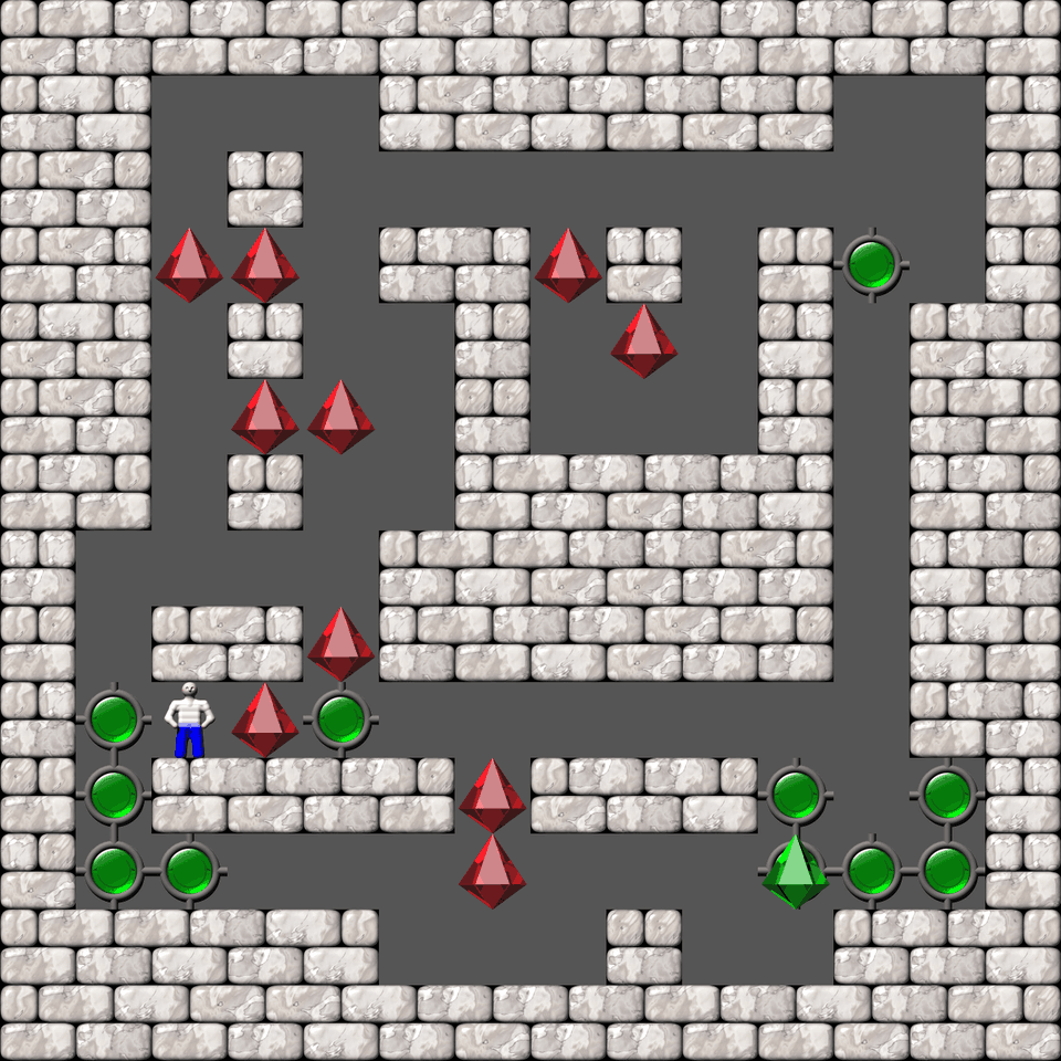 Sokoban Bugs550 collection level 210